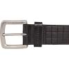 imageLucky Brand Mens Casual and Dress Leather Belts with Metal BuckleGrid Tooled Embossed  Black