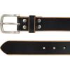 imageLucky Brand Mens Casual and Dress Leather Belts with Metal BuckleRaw Edge  Black