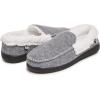 imageLucky Brand Mens Faux Wool Sherpa Lined SlipperGreyWhite