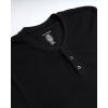 imageLucky Brand Mens Henley Shirt  Long Sleeve Waffle Knit Cotton Henley Thermal Shirt  Undershirts for MenJet Black
