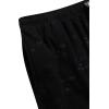 imageLucky Brand Mens Lightweight Plaid Fleece Pajama PantsJet Black With Embossed Logo