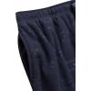 imageLucky Brand Mens Lightweight Plaid Fleece Pajama PantsMood Indigo With Embossed Logo