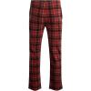 imageLucky Brand Mens Lightweight Plaid Fleece Pajama PantsRed Ochre