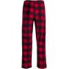 imageLucky Brand Mens Lightweight Plaid Fleece Pajama PantsRed Print
