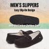 imageLucky Brand Mens MicroSuede Moccasin Slippers with Faux Sherpa LiningTan