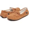 imageLucky Brand Mens MicroSuede Moccasin Slippers with Faux Sherpa LiningTan