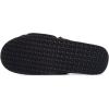 imageLucky Brand Mens Microsuede Memory Foam Open Toe Slippers Cool Adjustable Strap Indoor Outdoor House Sliders for MenBlack
