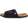 imageLucky Brand Mens Microsuede Memory Foam Open Toe Slippers Cool Adjustable Strap Indoor Outdoor House Sliders for MenBlack