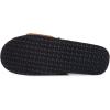 imageLucky Brand Mens Microsuede Memory Foam Open Toe Slippers Cool Adjustable Strap Indoor Outdoor House Sliders for MenTanWhite