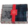 imageLucky Brand Mens Pajama Set  2 Piece Long Sleeve Waffle Knit Top and Flannel Fleece Thermal Pants  Cozy Mens Base LayersGrey HeatherMood Indigo Plaid