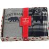 imageLucky Brand Mens Pajama Set  2 Piece Long Sleeve Waffle Knit Top and Flannel Fleece Thermal Pants  Cozy Mens Base LayersGrey HeatherPlaid
