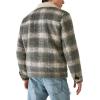 imageLucky Brand Mens Plaid Faux Shearling Lined Trucker JacketGrey Plaid