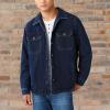 imageLucky Brand Mens Sherpa Lined Indigo Shirt Jacket 419 Indigo