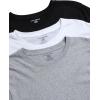 imageLucky Brand Mens Undershirt  3 Pack Basic Short Sleeve TShirts  Cotton Crewneck and VNeck Undershirts for Men SXLBlackWhiteGrey Crew