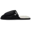 imageLucky Brand MicroSuede Scuff Indoor Slippers for Men with Plush LiningBlack Flap