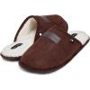 imageLucky Brand MicroSuede Scuff Indoor Slippers for Men with Plush LiningBrown