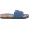 imageLucky Brand Womens Dylina Flat SandalLight Wash Denim