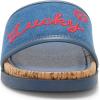 imageLucky Brand Womens Dylina Flat SandalLight Wash Denim
