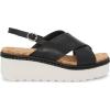 imageLucky Brand Womens Pebina Wedge SandalBlack Leather