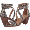 imageLucky Brand Womens Ressia Ankle Strap Sandal HeeledNatural Snake