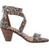 imageLucky Brand Womens Ressia Ankle Strap Sandal HeeledNatural Snake