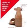 imageLucky Brand Womens Sarwa Ankle Strap Sandal HeeledSundried Tomato