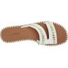 imageLucky Brand Womens Zanora Flat SandalWhiteLight Platino