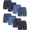 imageLucky Brand Boxers for Men  8 Pack Knitted Mens Underwear with Functional Fly  Classic Mens Boxers SXXLIndigoMood
