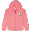 imageLucky Brand Girls Long Sleeve Fleece Full Zip Hoodie with Ribbed Cuffs ampamp WaistWild Rose Bouquet