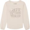 imageLucky Brand Girls Long Sleeve Graphic TShirt Tagless Cotton Tee with Fun DesignsWhitecap Gray