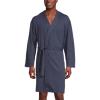 imageLucky Brand Mens Bathrobe  Warm Long Sleeve Knit Robe with Shawl Collar  Soft Cotton Blend Bath Robes for Men Size SXLMood Indigo