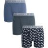 Blue Heather/Print/Charcoal