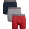 imageLucky Brand Mens Boxer Briefs  3 Pack Soft Mens Underwear Boxer Briefs with Contour Pouch  Breathable Boxers for MenEclipseRedSilver