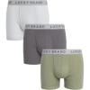 imageLucky Brand Mens Boxer Briefs  3 Pack Soft Mens Underwear Boxer Briefs with Contour Pouch  Breathable Boxers for MenMedium GreyLight GreyOil Green