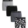 imageLucky Brand Mens Boxer Briefs  4 Pack Sport Soft Boxers for Men with No Fly Pouch  Performance Mens Underwear Boxer BriefsSmoked PearlJet BlackPrint