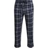 imageLucky Brand Mens Lightweight Plaid Fleece Pajama PantsMood Indigo Print