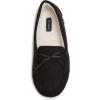 imageLucky Brand Mens MicroSuede Moccasin Slippers with Faux Sherpa LiningBlack