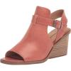 imageLucky Brand Womens Labradite Strappy Stack Heel Sandal HeeledEco Red