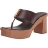 imageLucky Brand Womens Mandelina Platform Thong Sandal HeeledChocolate