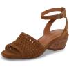 imageLucky Brand Womens Modessa Ankle Strap Heeled SandalTan