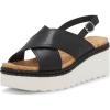 imageLucky Brand Womens Pebina Wedge SandalBlack Leather