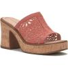 imageLucky Brand Womens Talvy Macrame Platform Sandal MuleEco Red