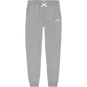 imageLucky Brand Boys Pullon Fleece Jogger Sweatpant Drawstring ClosureVintage Grey Heather