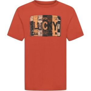 imageLucky Brand Boys Short Sleeve Graphic Crew Neck TShirt Soft Comfortable Relaxed FitCali Plate Hot Sauce