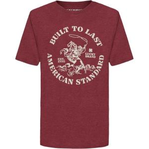 imageLucky Brand Boys Short Sleeve Graphic Crew Neck TShirt Soft Comfortable Relaxed FitLucky Lasso Port