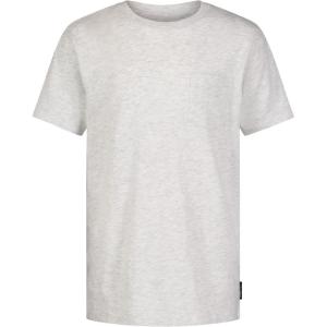 imageLucky Brand Boys Short Sleeve Slub Pocket Crew Neck TShirt Soft Comfortable Relaxed FitOat Heather