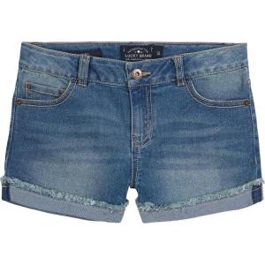 imageLucky Brand Girls Cuffed Jean Shorts Stretch Denim with 5 Pockets Mid to High Rise WaistRiley Ada