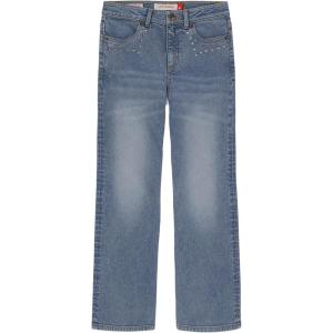 imageLucky Brand Girls High Rise Wide Flare Stretch Denim Jean Zipper Fly ampamp Button ClosureTori Wash