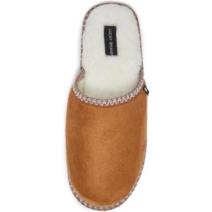 imageLucky Brand Memory Foam Rubber Sole Scuff Bedroom Slipper  Soft Comfy Mens Slippers  IndoorOutdoor Mens House SlippersTan