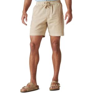 imageLucky Brand Mens 7quot Pull Up Linen ShortAluminum